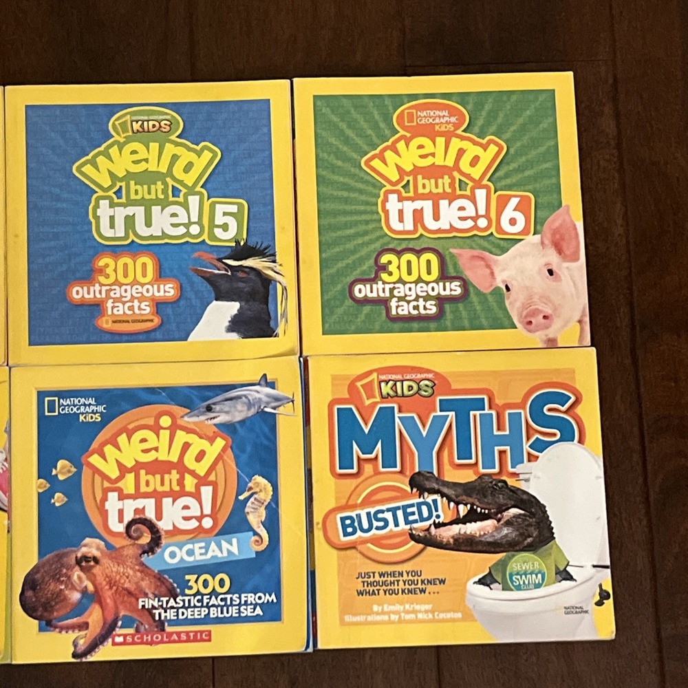 National Geographic Weird But True Animals Lot of 10 Books Myths Gross Kids Bust - Picture 4 of 4